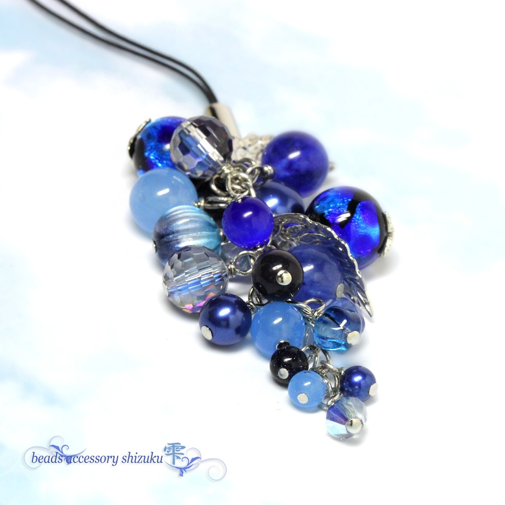 ホタル玉ストラップ*ブルー