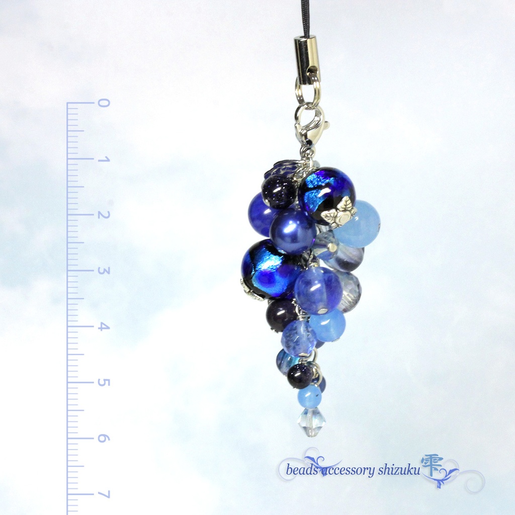 ホタル玉ストラップ*ブルー
