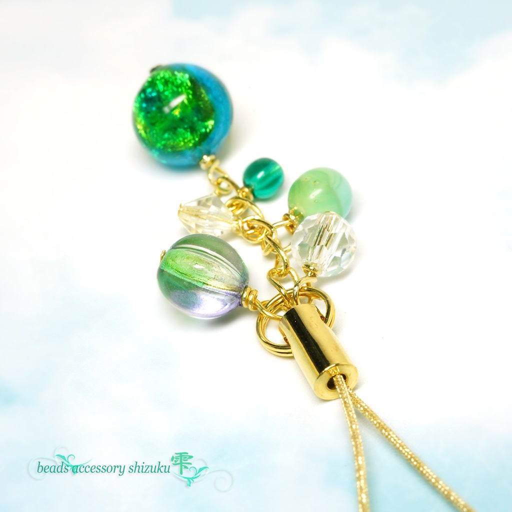 【蓄光】ホタル玉ストラップmini*イヘヤマリン