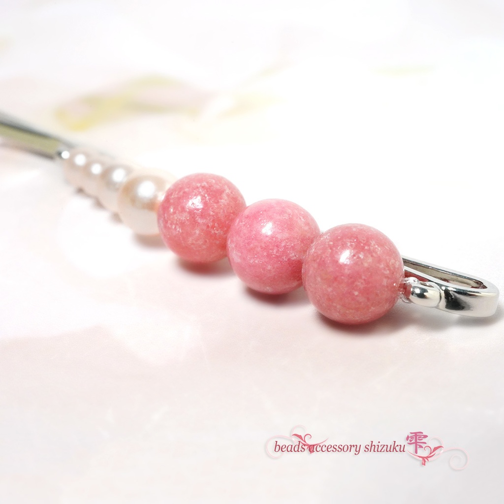 天然石 ヘアピン2種セット