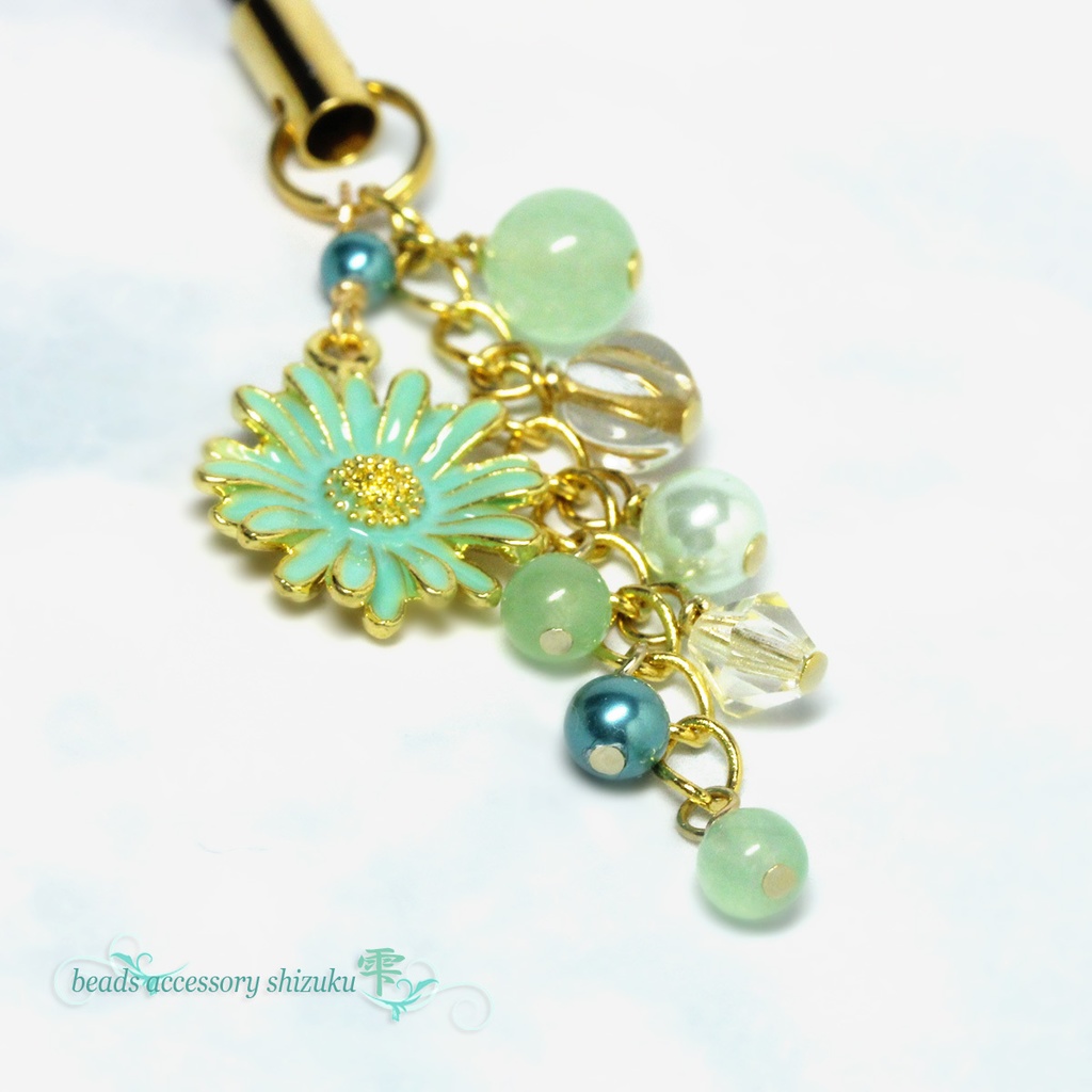 デイジーストラップ*グリーンカルセドニー