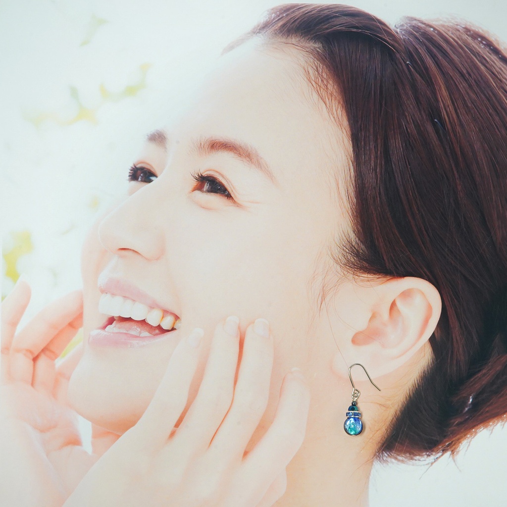 【蓄光】ホタル玉ピアス/イヤリング*タケトミマリン