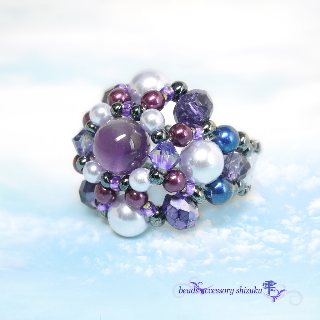 天然石リングB*アメジスト