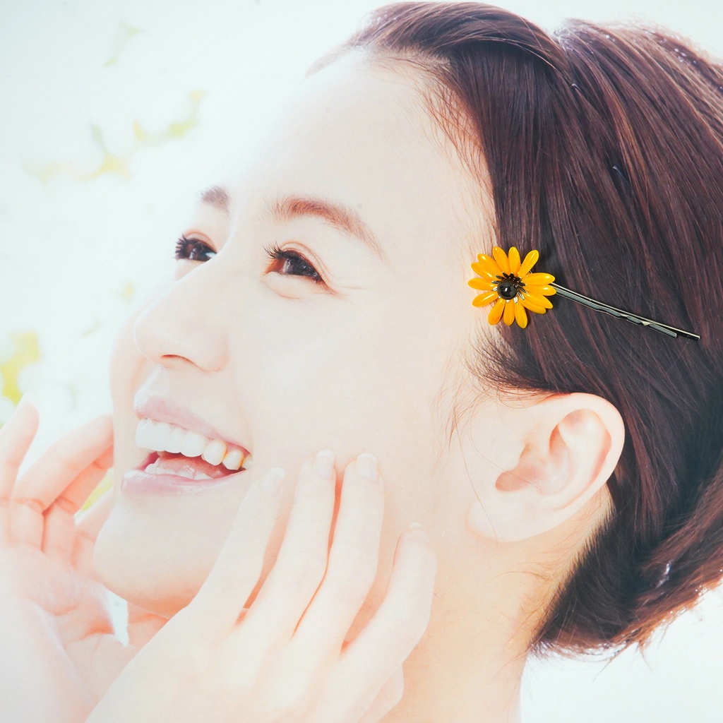 ダガーフラワーヘアピン*向日葵