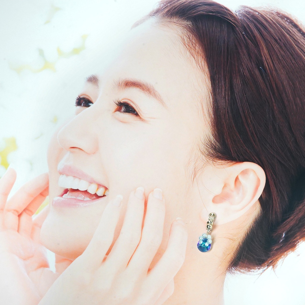 涼彩の鈴丸イヤリング