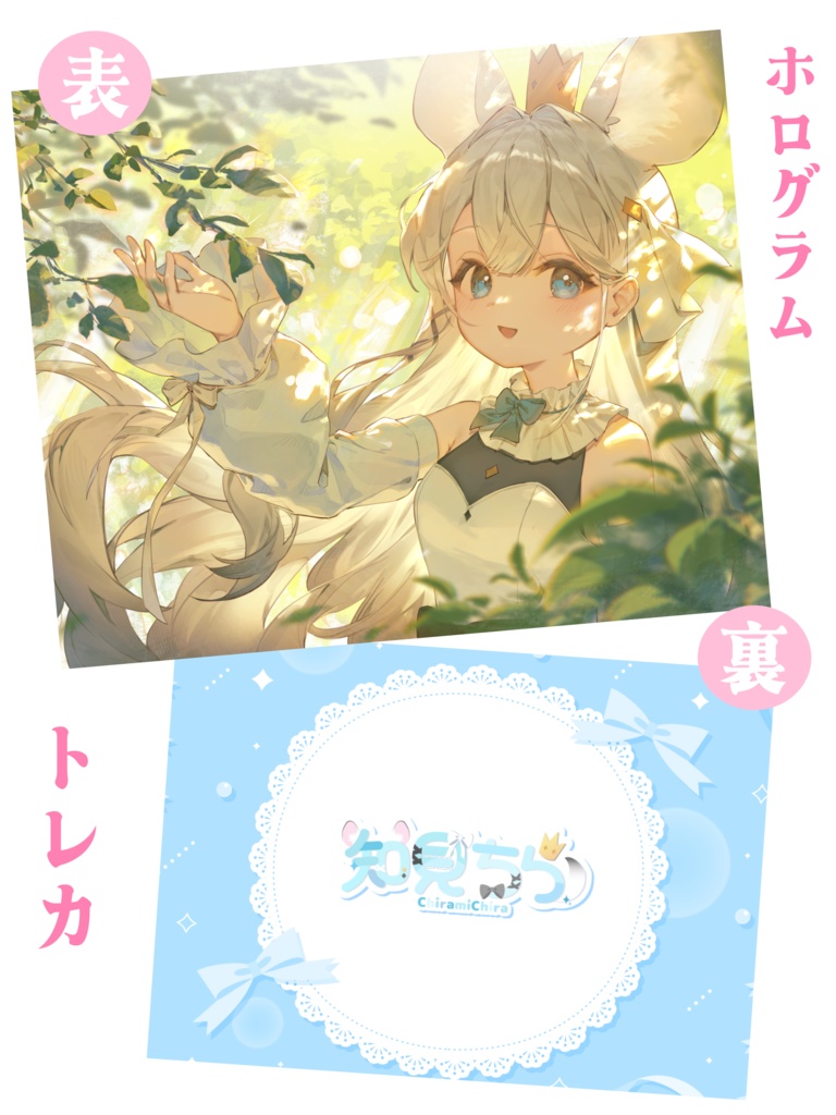 ホログラムトレカ(知見ちら)プラスティックカード