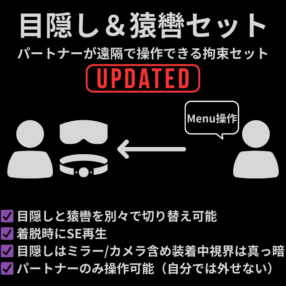 【リメイク版】目隠し&猿轡セット