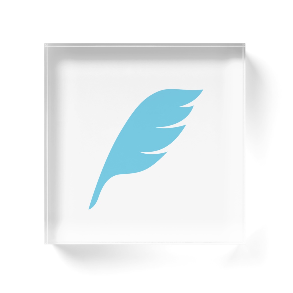 feather アクリルブロック