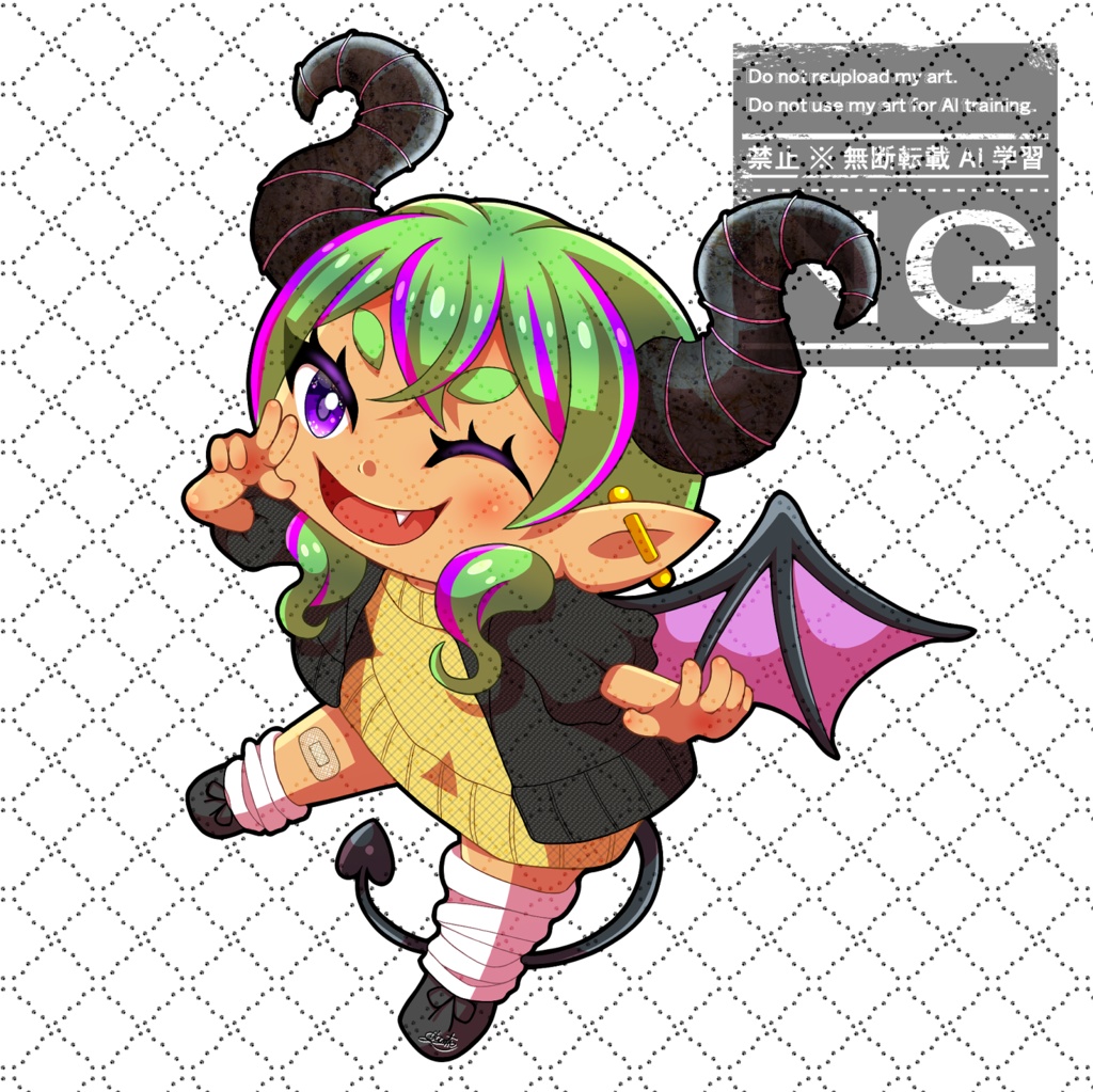 アクリルキーホルダー【悪魔ちゃん】