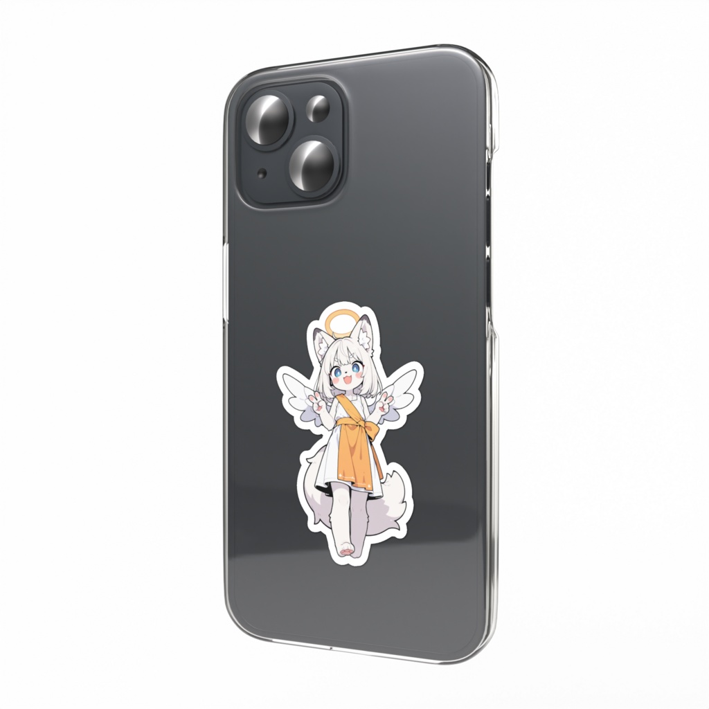 シロ天使ちゃん スマホステッカー