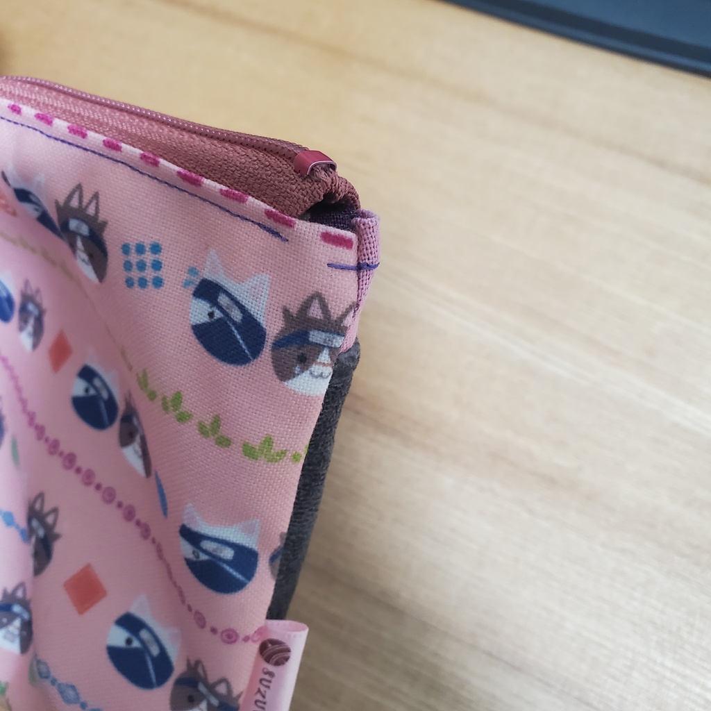 🐈25cmファスナーのポシェットにもできる2-WEYポーチ(ピンク)🍆🐬送料込み