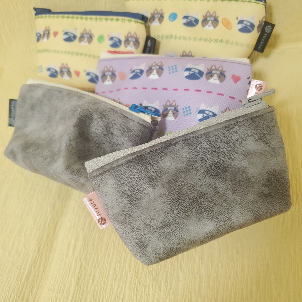 2022🌸ネコチャン柄のポーチ、どれかが届くガチャ🍆🐬