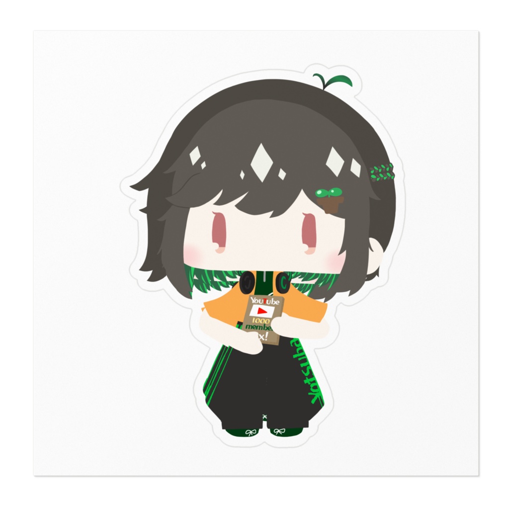 1000人突破記念ステッカー