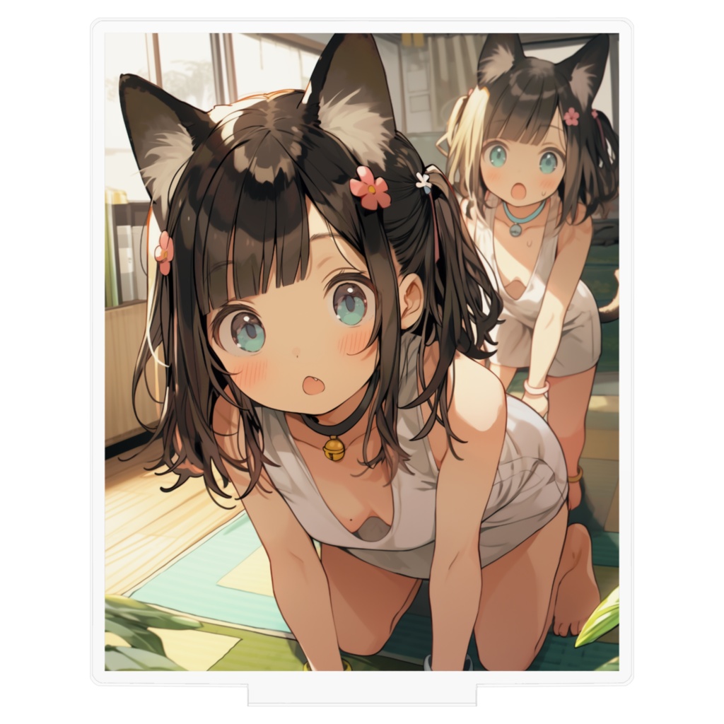 興味津々。アクリルボード