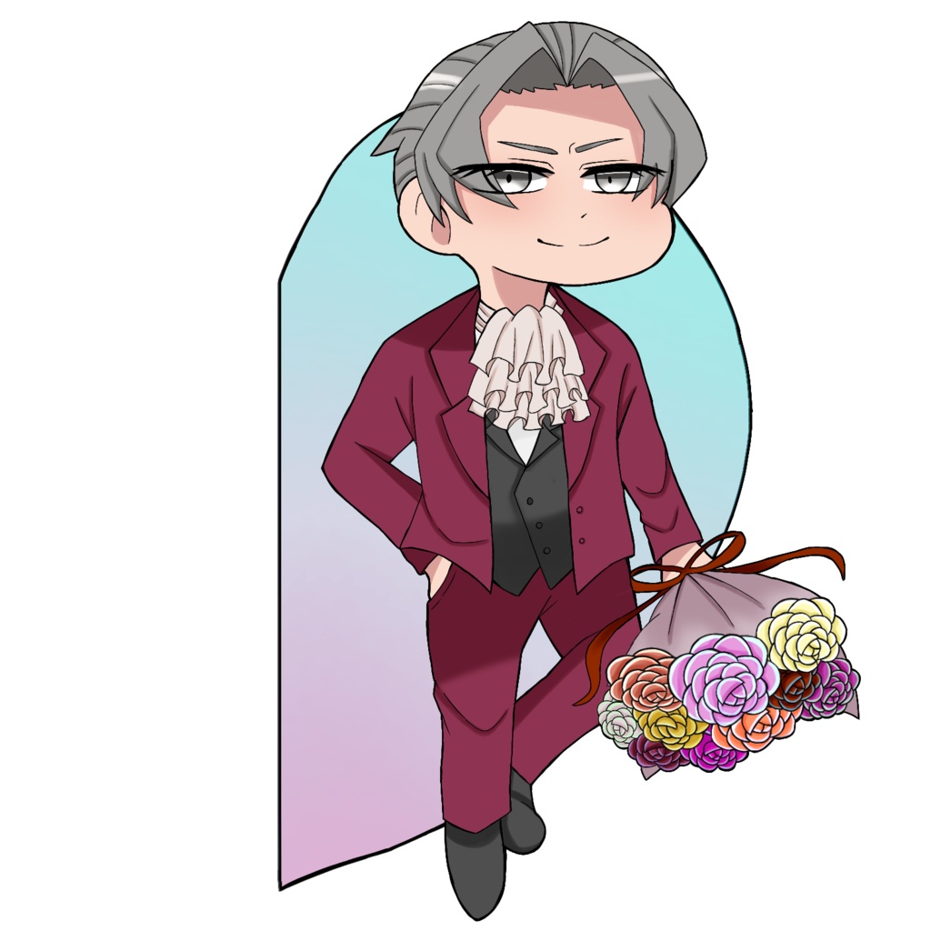 ペアアクキー+缶バッジセット