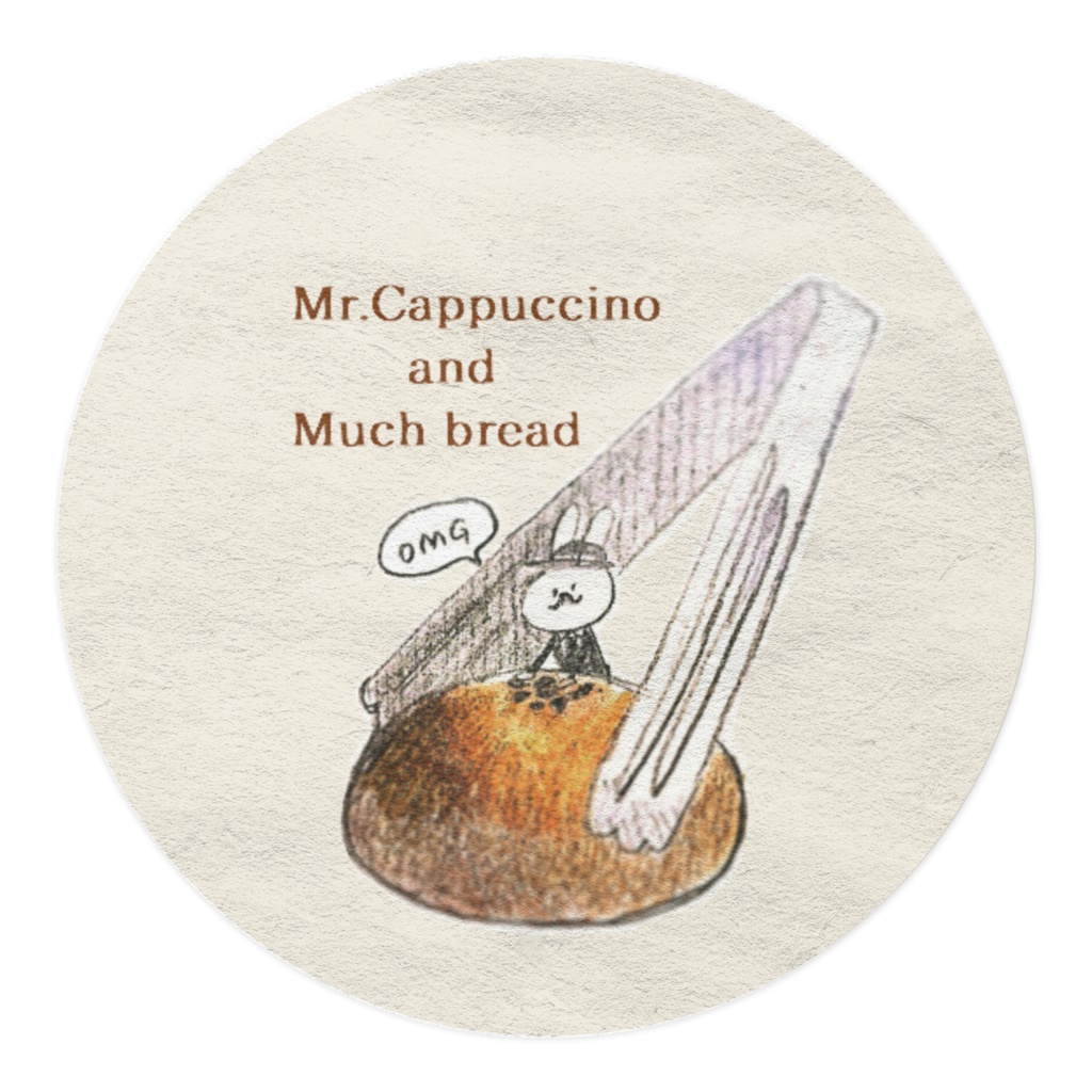 ミスターカプチーノとパンのマスキングテープ
