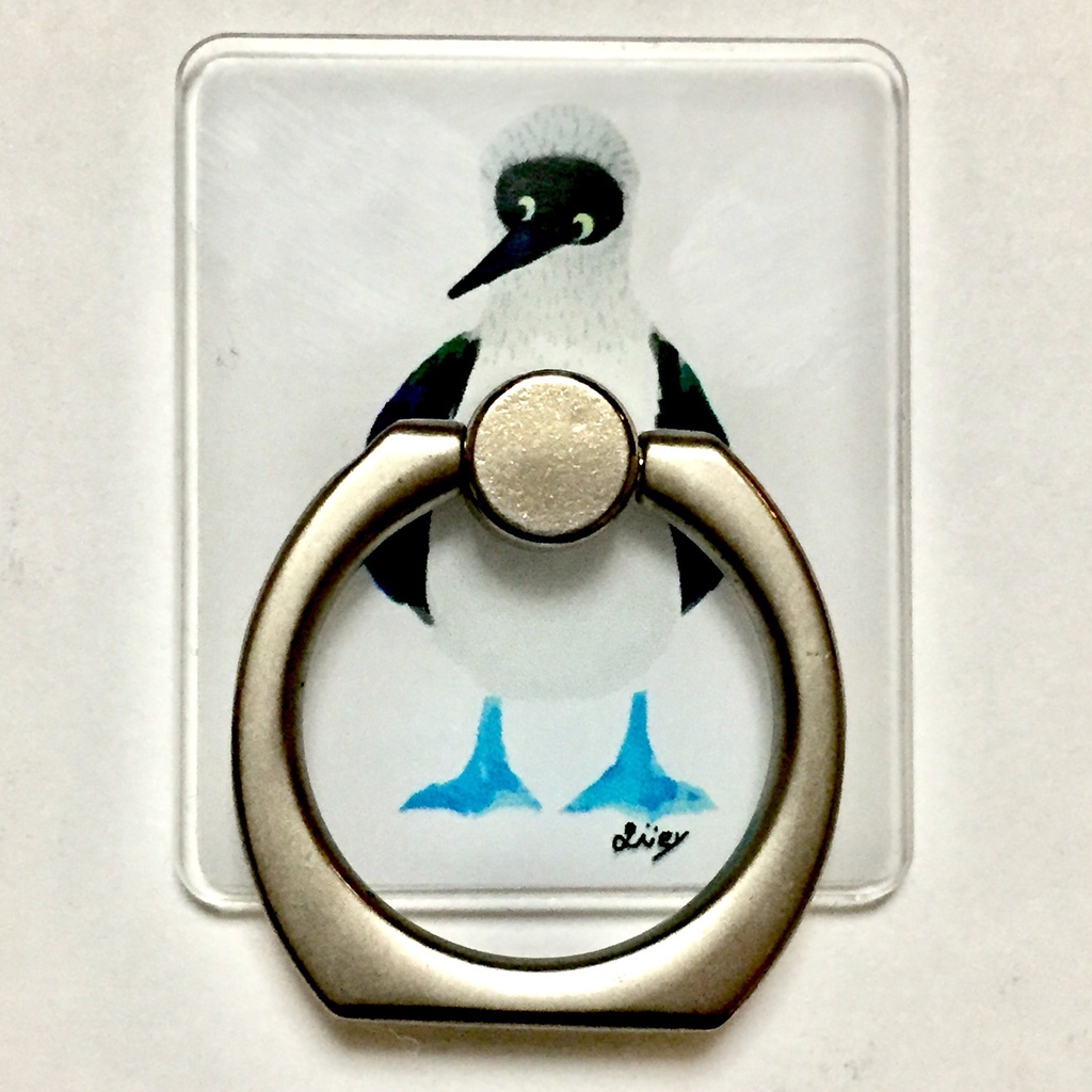 アオアシカツオドリくんのスマホリング