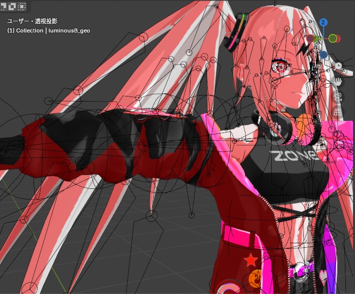 Blenderアドオン:VRM/VRChat影マスク合成、アウトライン作成ソフトウェア&表情操作、シェイプキー操作パネル【VRM/VRChat shadow mask compositing, outline creation software & facial expression manipulation, shape key operation panel】