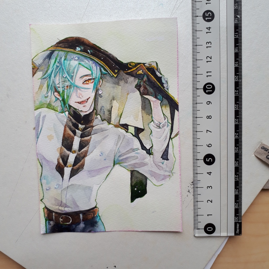 膝丸１水彩イラスト