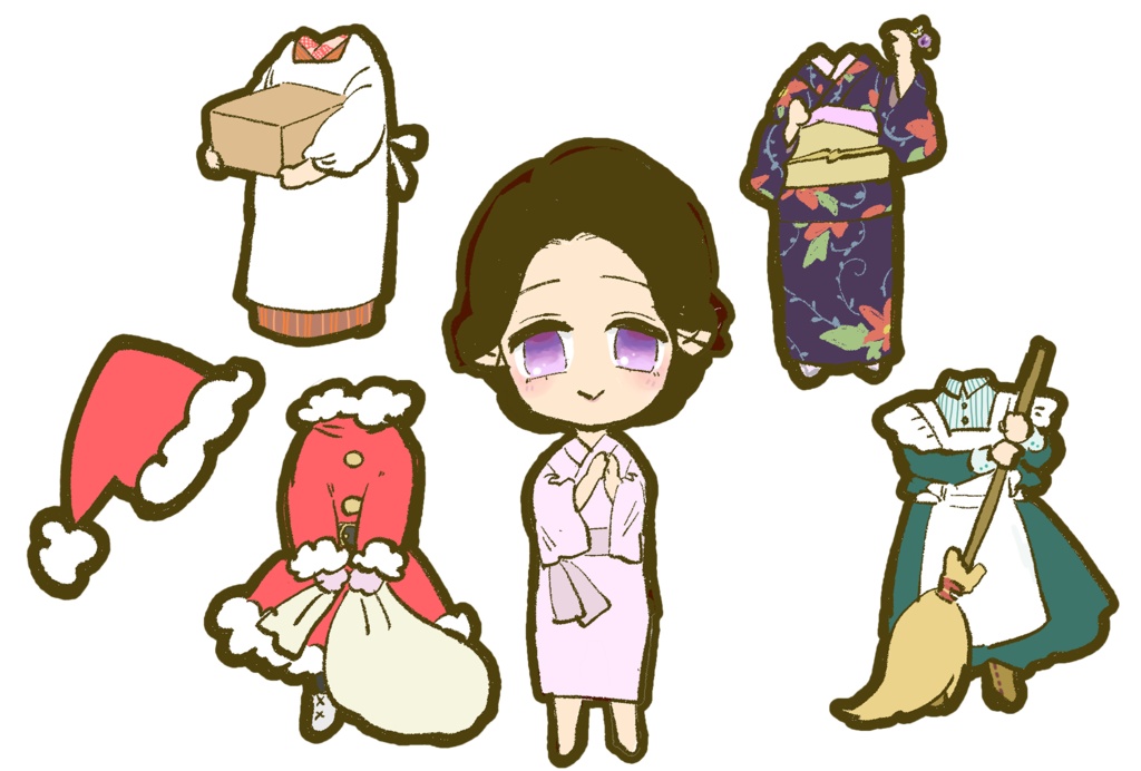 DL　3頭身　着せ替えセット２