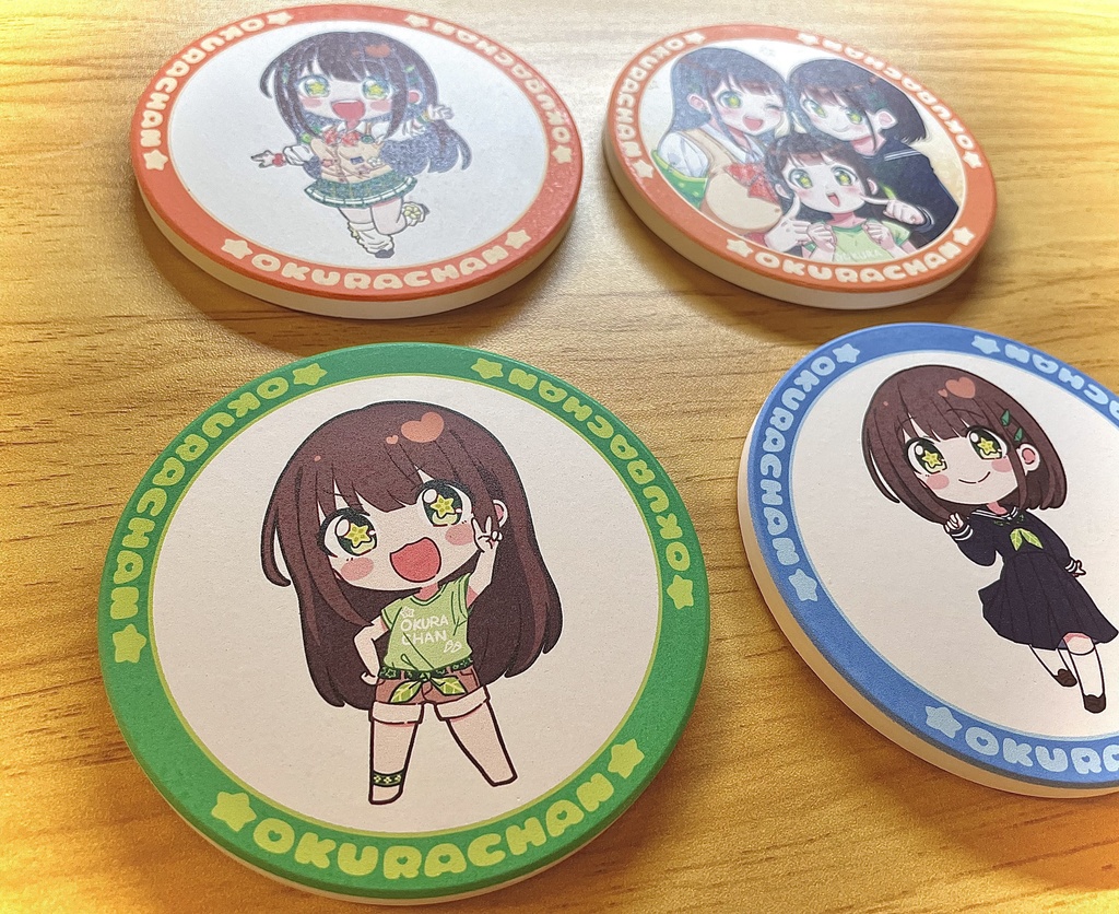 【全4種】おくらちゃんズ コースター