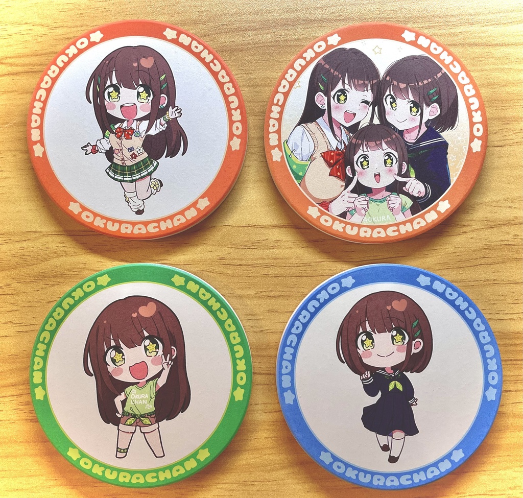 【全4種】おくらちゃんズ コースター