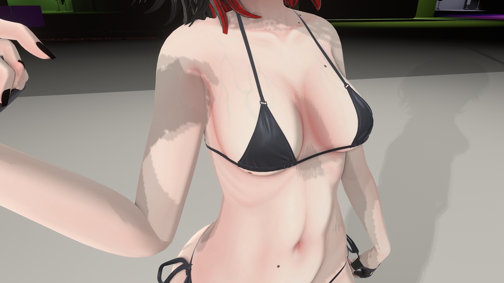Body beauty marks for Airi