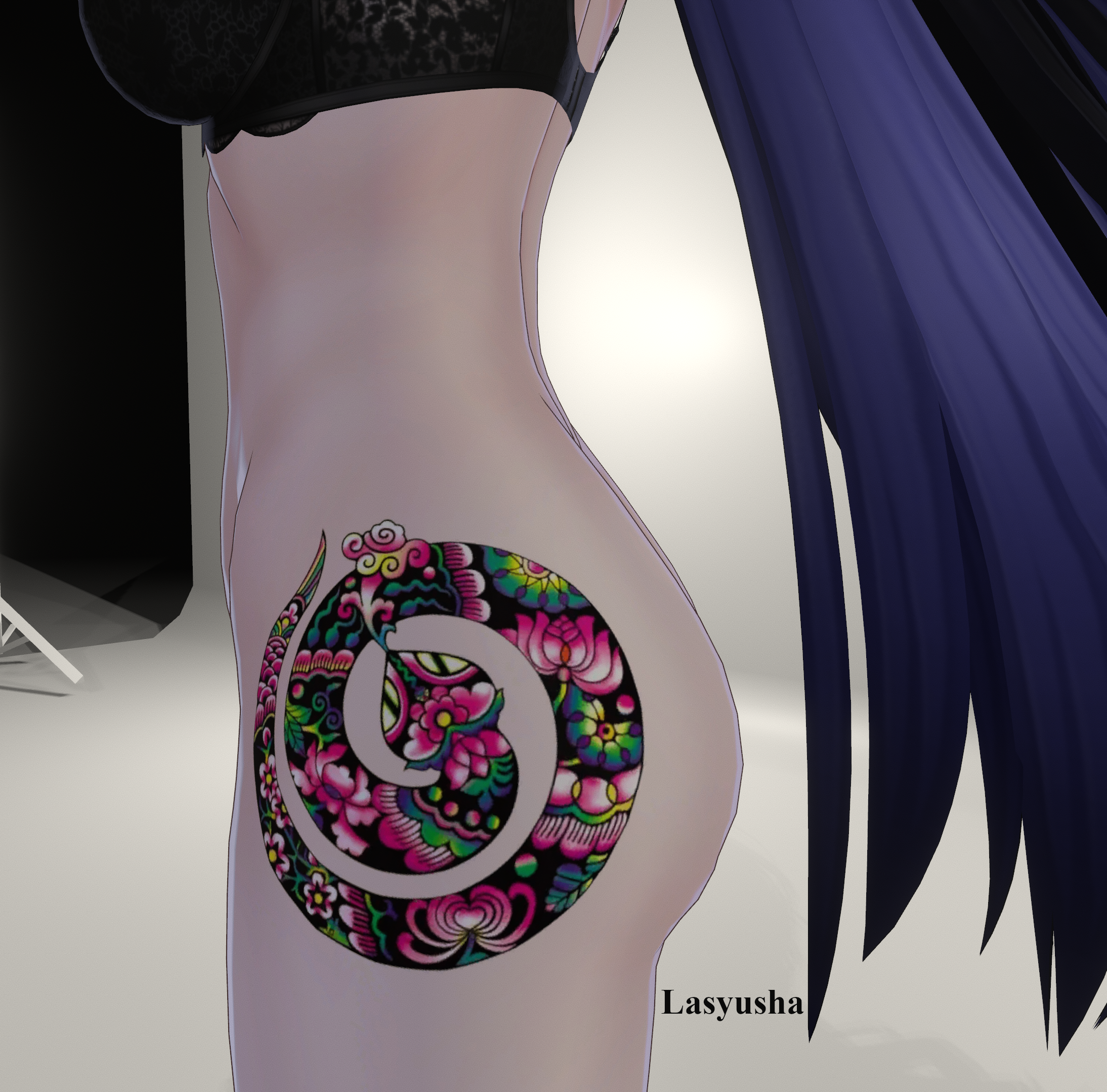 Snake hip tattoo for 13 Avatars