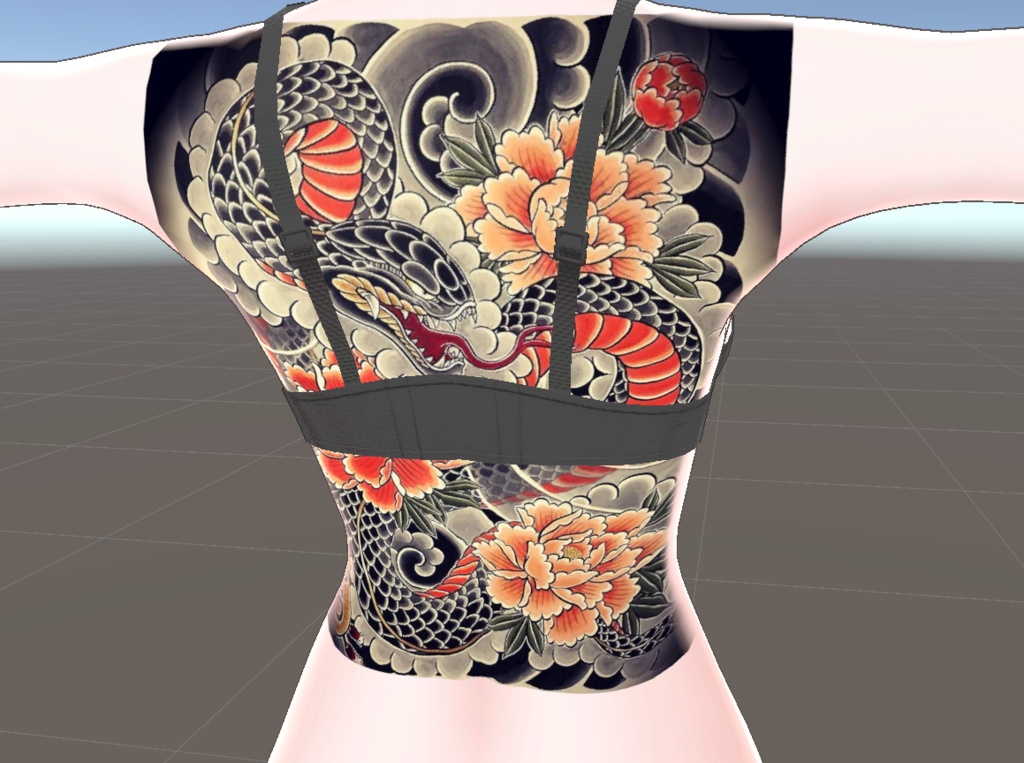 Snake back tattoo for 16 avatars