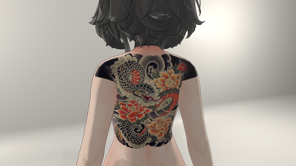 Snake back tattoo for 16 avatars