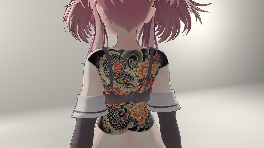 Snake back tattoo for 16 avatars