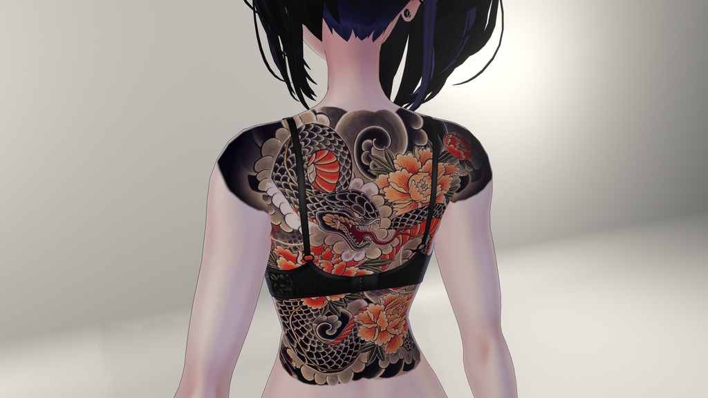 Snake back tattoo for 16 avatars