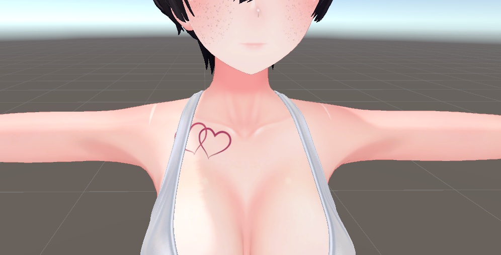 Overlapping hearts collarbone tattoo for 15 avatars
