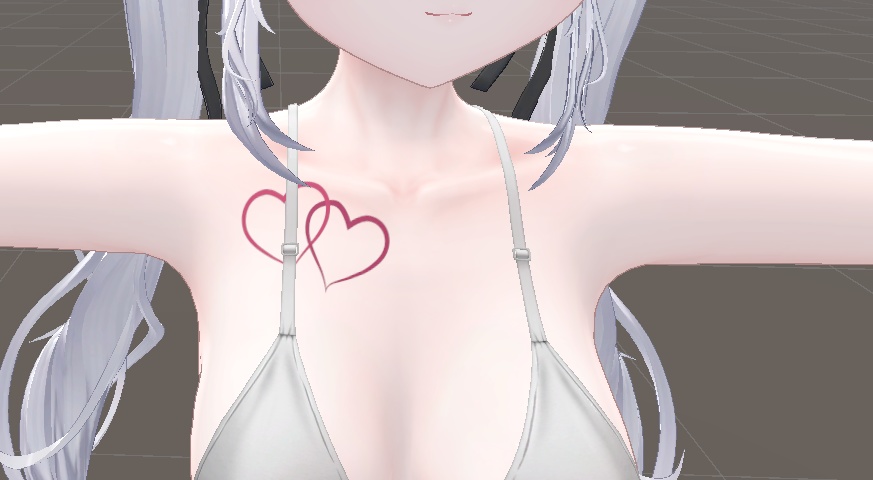 Overlapping hearts collarbone tattoo for 15 avatars