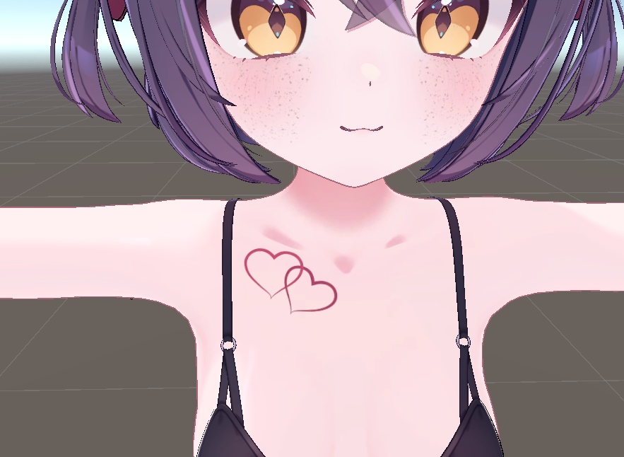 Overlapping hearts collarbone tattoo for 15 avatars