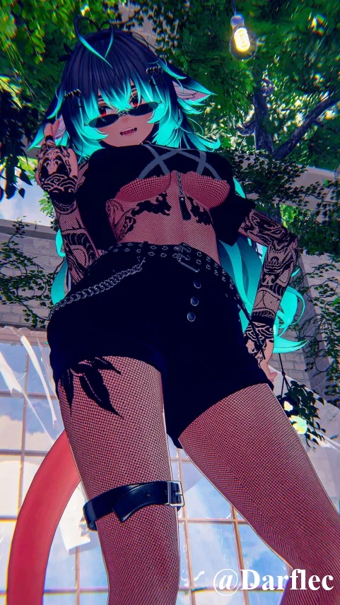 Fishnet bodysuit for 24 avatars