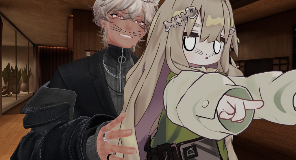 Cat whisker facepaint with mask for 20 avatars