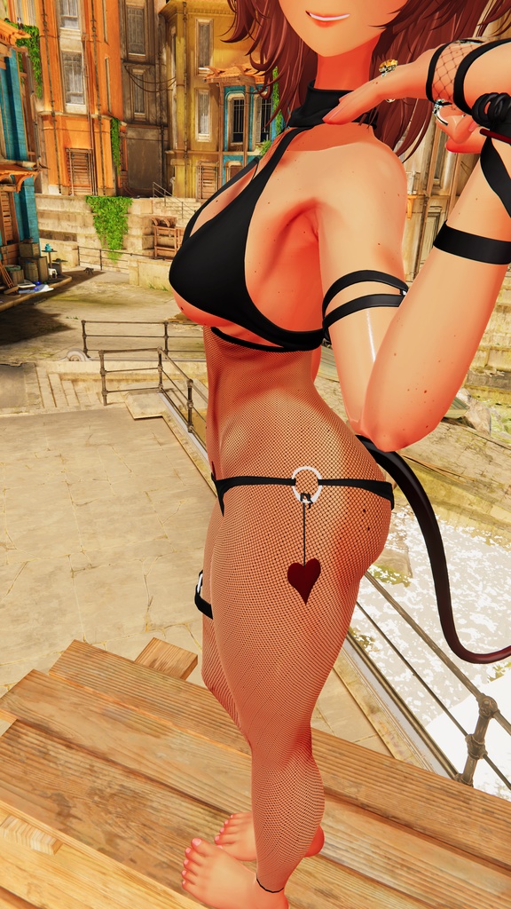 High waisted footless fishnet leggings for 10 avatars