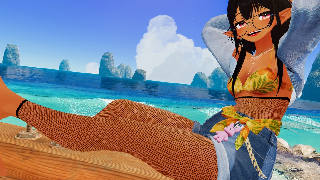 High waisted footless fishnet leggings for 10 avatars