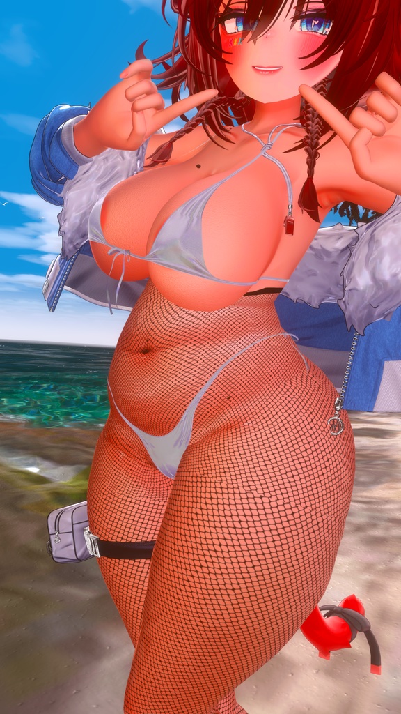 High waisted footless fishnet leggings for 10 avatars