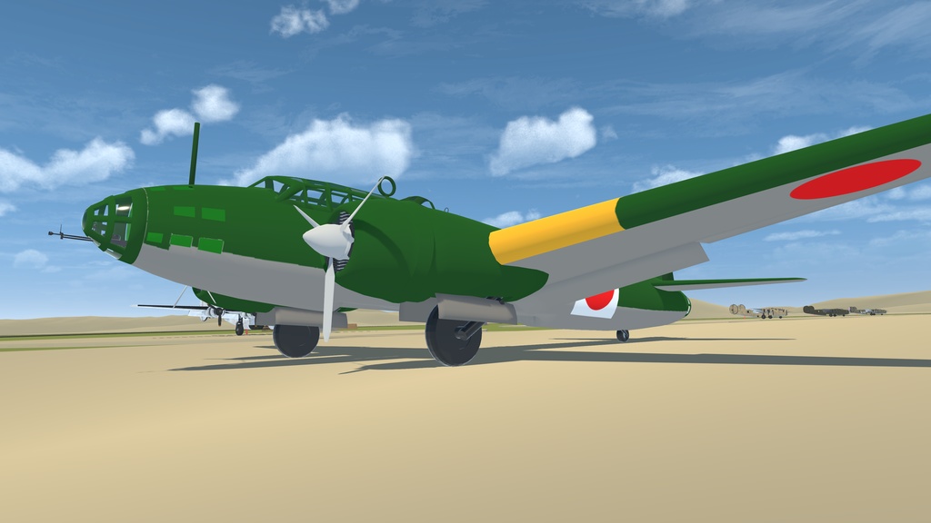 【VRChat想定/SaccFlight 適用済】G4M 一式陸上攻撃機