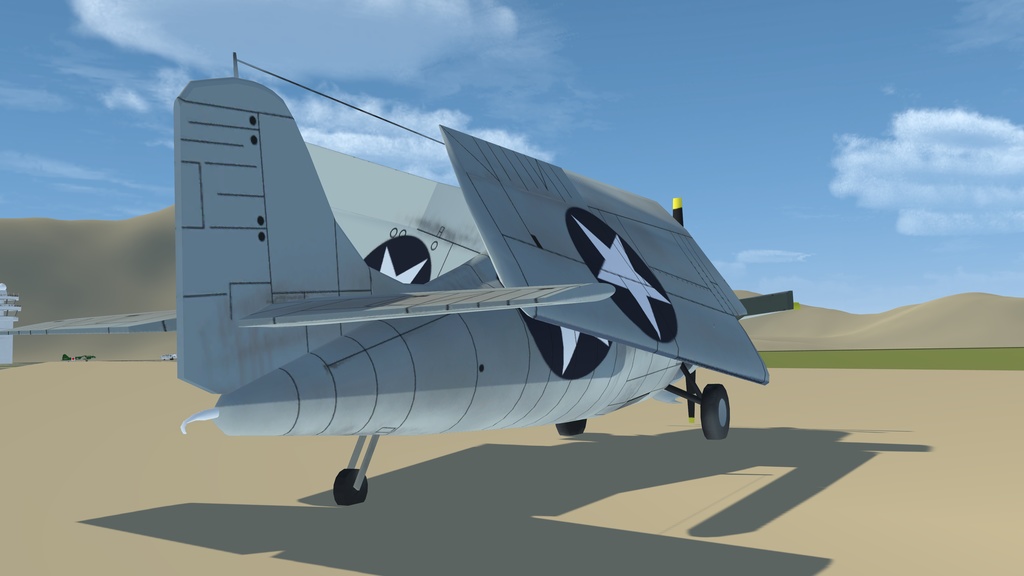 【VRChat想定/SaccFlight 適用済】F4F ワイルドキャット