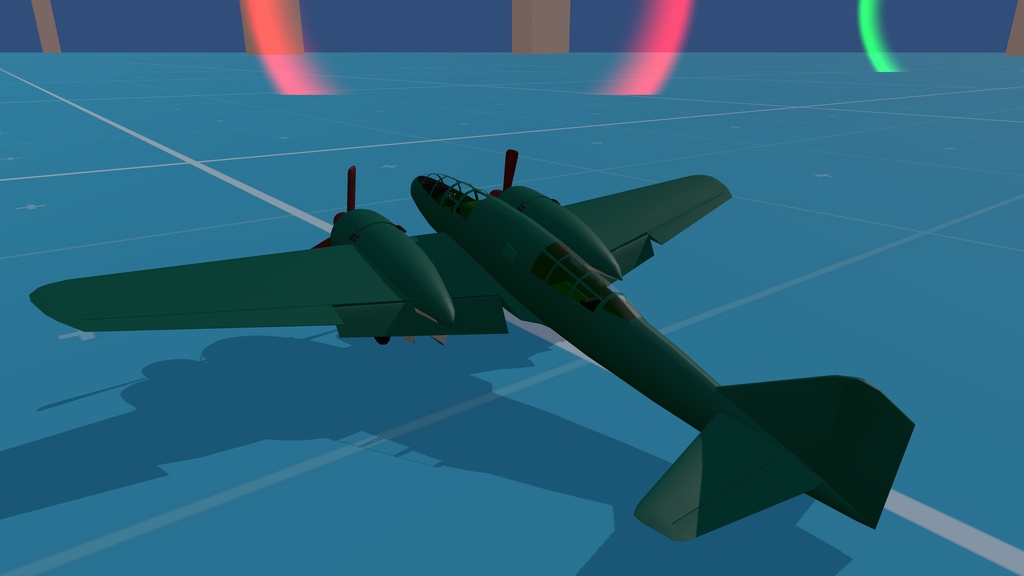 【VRChat想定/SaccFlight 適用済】Ki-46 百式司令部偵察機Ⅲ型