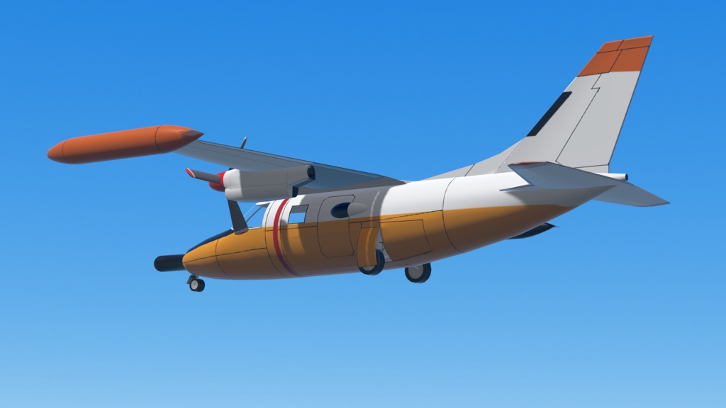 【VRChat想定/SaccFlight 適用済】救難捜索機 MU-2S