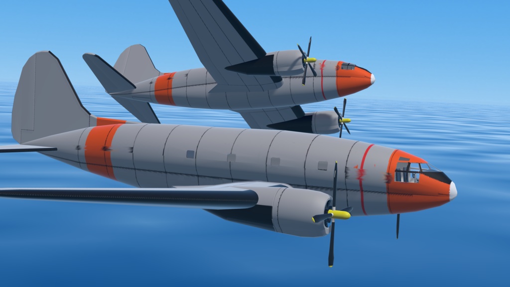 【VRChat想定/SaccFlight 適用済】C-46 コマンドー