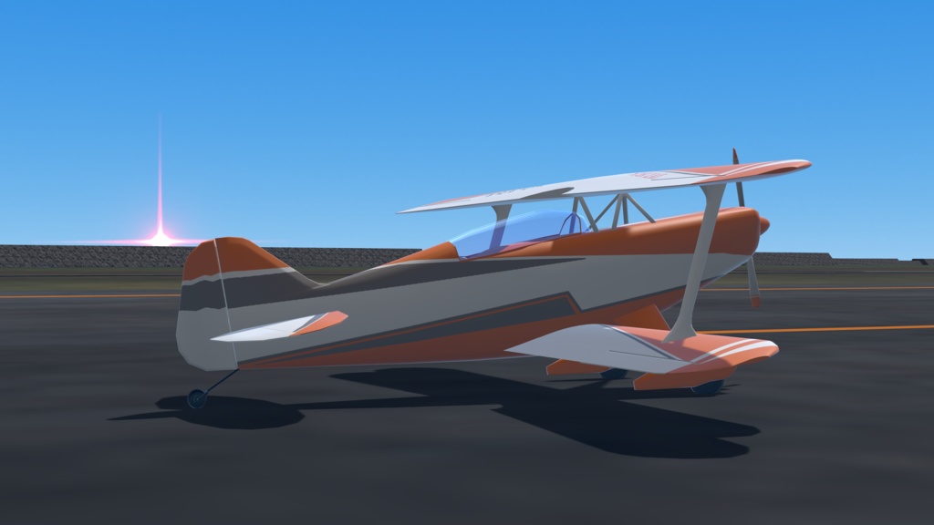 【VRChat想定/SaccFlight 適用済】Pitts S-2B