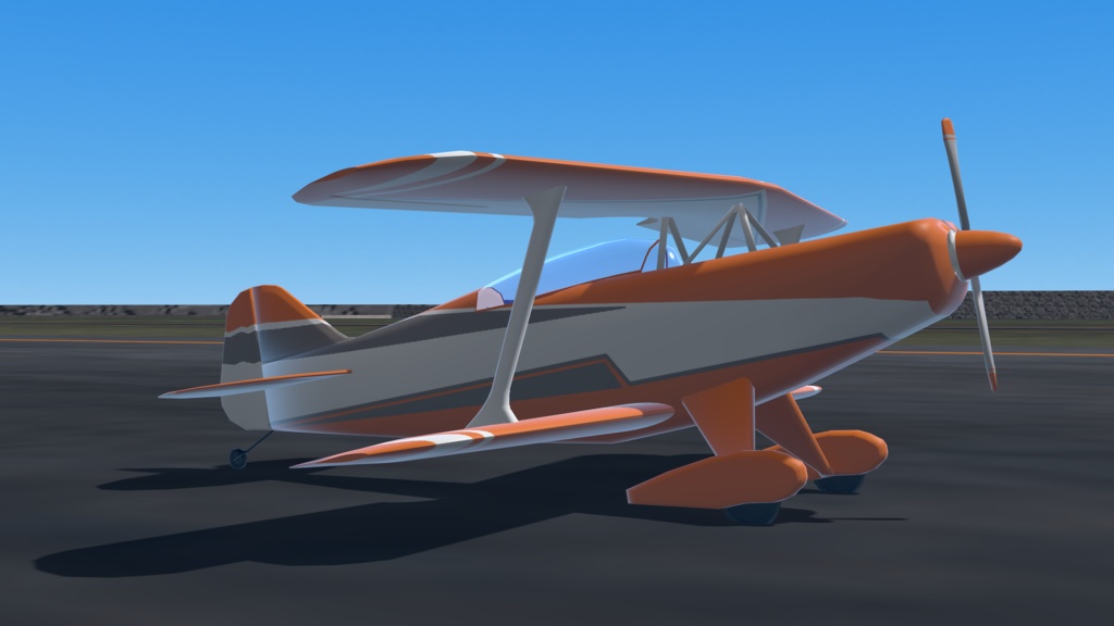 【VRChat想定/SaccFlight 適用済】Pitts S-2B