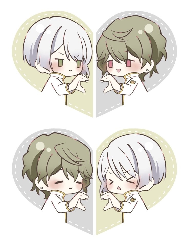 【美男高校地球防衛部LOVE!】ハートがつくれるアクリルキーホルダー