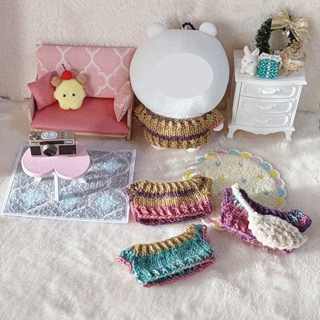 ぬい用セーター&ポシェのセット