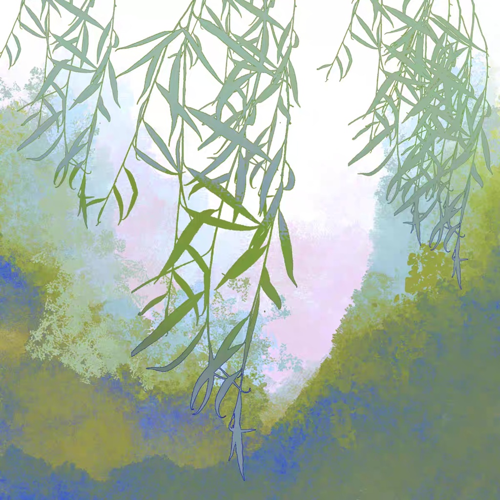 Procreate 森の葉「プロブラシ」柳の葉、松の枝、枯れ枝 2色 48本